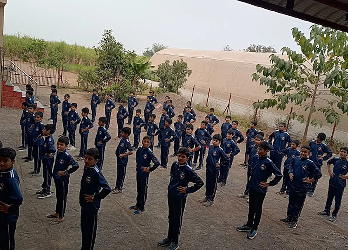 PT drill on the campus ground
